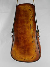 Handmade Latigo Leather Shoulder Bag - Hand-dyed, hand-stitched - Solid Brass hardware