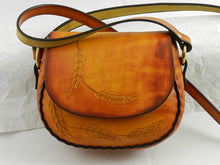Tooled Latigo Leather Cross Body/Shoulder Bag